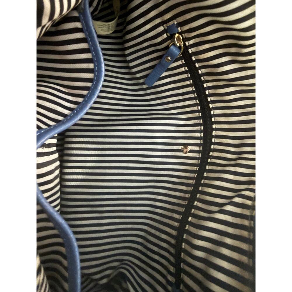 Kate Spade Jackson St., Miley hobo bag in blue ivory and black pebble leather - Picture 9 of 11